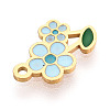 304 Stainless Steel Enamel Charms STAS-T065-57G-02-2