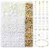 1359Pcs 16 Styles CCB Plastic & ABS Plastic Imitation Pearl Beads KY-YW0002-19-1
