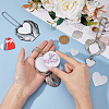 3 Style Alloy Heat Transfer Sublimation Hanging Blank Pendant Decorations HJEW-FH0001-56-4