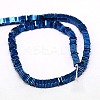 Electroplate Non-magnetic Synthetic Hematite Heishi Beads Strands X-G-J171A-4x4mm-07-2