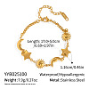 304 Stainless Steel Star & Sun & Moon Link Bracelets for Women PP4213-1-6