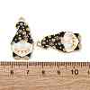 Christmas Alloy Enamel Pendants ENAM-V002-02D-G-3