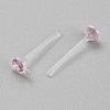 Resin Stud Earring Finding RESI-WH20001-08E-2