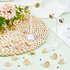 40Pcs Wooden Stud Earring Findings FIND-SC0008-96A-4