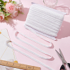 Polyester Braided Ribbons for Curtain Decoration SRIB-WH0011-208A-4