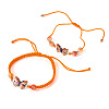 Adjustable Nylon Braided Bead Bracelets BJEW-TA00484-1