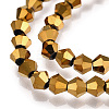 Electroplate Glass Bead Strands LS-EGLA-R094-4mm-01-3