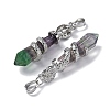 Natural Fluorite Pendants G-A241-01P-06-2