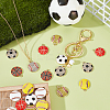 32Pcs 8 Styles Alloy Enamel Pendants FIND-UN0007-57-2