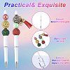 10Pcs ABS Plastic & Iron Ball-Point Pen AJEW-FS0001-41C-2