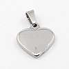 Tarnish Resistant Fashionable 304 Stainless Steel Mirror Polished Finish Stamping Blank Tag Pendants X-STAS-J002A-01-1