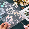 9Pcs 3 Styles PET Adhesive Waterproof Stickers STIC-GF0001-23C-3