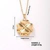 Fashion Elegant Golden Plated 304 Stainless Steel Pendant Necklaces SJ0947-2-1