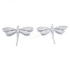 Non-Tarnish 304 Stainless Steel Pendant Rhinestone Settings STAS-N098-196P-1