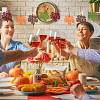 Autumn DIY Maple Leaf Tree Felt Hanging Ornaments DIY-WH0407-04-7