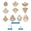 DIY 30 Pairs Natural Wooden Earring Making Kits DIY-TA0003-36P-6