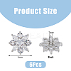 6Pcs 1-Hole Zinc Alloy Shank Buttons FIND-DC0005-27-2