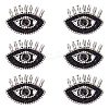 Evil Eye Shape Appliques LS-DIY-WH0401-33-1
