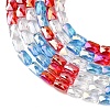 Electroplate Glass Beads Strands EGLA-D300-05-17-3