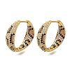 Rack Plating Brass Micro Pave Cubic Zirconia Hoop Earrings EJEW-H016-22G-1