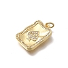 Brass Micro Pave Cubic Zirconia Pendants KK-D431-076A-01-2