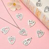 30Pcs 3 Styles Tibetan Style Alloy Pendants TIBEP-CJ0003-12-6