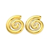 Ion Plating(IP) 304 Stainless Steel Spiral Stud Earrings EJEW-K295-18G-1