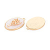 Brass Birth Floral Pendants KK-S364-289-2
