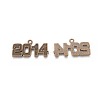 Tibetan Style Year 2014 Number Pendants LS-TIBEP-Q012-AB-FF-2