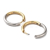Ion Plating(IP) Two Tone 304 Stainless Steel Huggie Hoop Earrings EJEW-A106-02G-2