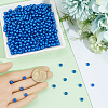Spray Painted ABS Plastic Imitation Pearl Beads OACR-PA0001-38A-01-3