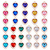 44Pcs 11 Colors Alloy Rhinestone Pendants ALRI-TA0001-27-3