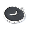 Rack Plating Alloy Enamel Pendants ENAM-Z016-06P-03-2