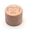 Wooden Ring Boxes OBOX-WH0006-11B-1