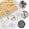 60Pcs 2 Colors Iron Split Key Rings KK-DC0004-15-6