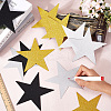 80Pcs Paper Glitter Star Wall Decoration AJEW-SP0001-13-3