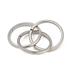 201 Stainless Steel Trinity Interlocking Ring Finger Rings FS-WG6776A-05-3