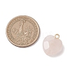 Natural Rose Quartz Pendants PALLOY-JF04862-2