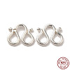 925 Sterling Silver W Shape Clasps LS-STER-K177-06C-S-1