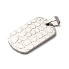 304 Stainless Steel Pendants STAS-F323-04P-2