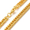 Iron Cuban Link Chain Necklaces for Women Men NJEW-A028-01E-G-2