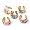 304 Stainless Steel Enamel Open Cuff Rings RJEW-L335-02D-G-2