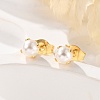 304 Stainless Steel Stud Earrings EJEW-I229-01G-A-1