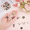 SUNNYCLUE 40Pcs 20 Style Light Gold Alloy Enamel Pendants ENAM-SC0002-26-3