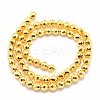 Electroplate Non-magnetic Synthetic Hematite Beads Strands G-L485-03D-G-3