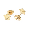Ion Plating(IP) 304 Stainless Steel Stud Earring Finding EJEW-I285-30G-2