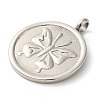 Non-Tarnish 304 Stainless Steel Pendants STAS-C086-06B-P-2