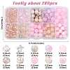 260Pcs 10 Styles Baking Paint Glass Beads DGLA-YW0001-49-3