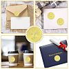 12 Sheets Self Adhesive Gold Foil Embossed Stickers DIY-WH0451-039-4