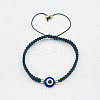 Hamsa Hand with Evil Eye Bead Braided Bead Bracelets SX3134-4-1
